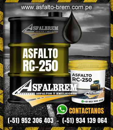 venta de asfalto rc 250